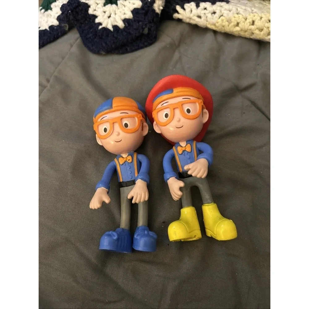 Blippi Bendables Figures Toy by Zag Toys 2020 My Buddy. Fireman Lot of 2  (5